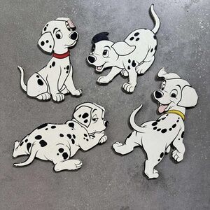 DISNEY 101 DALMATIONS PRESSBOARD WALL DECOR COMPLETE SET